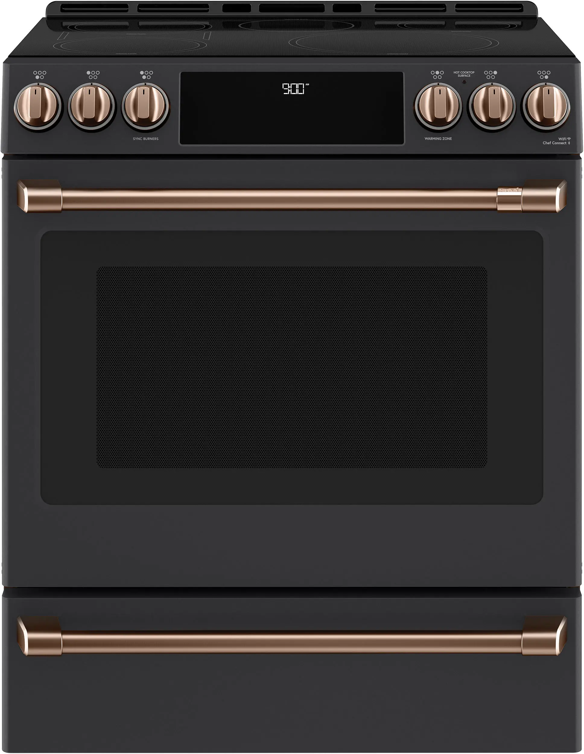 CXFCHHKPMCU Café Electric Range Handle (2) and Knob Kit (6) in Brushed Copper-2