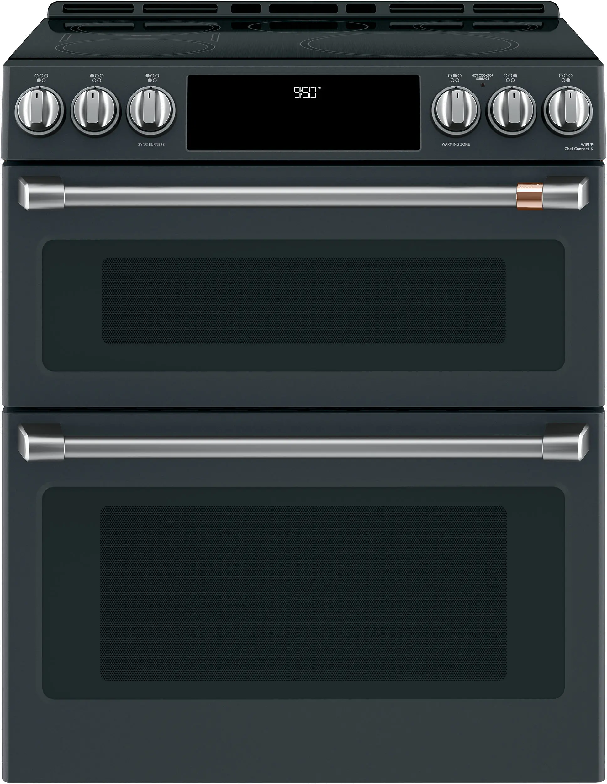 CXFCHHKPMSS Cafe Electric Range Handle (2) and Knob Kit (6) in Brushed Stainless Steel-3