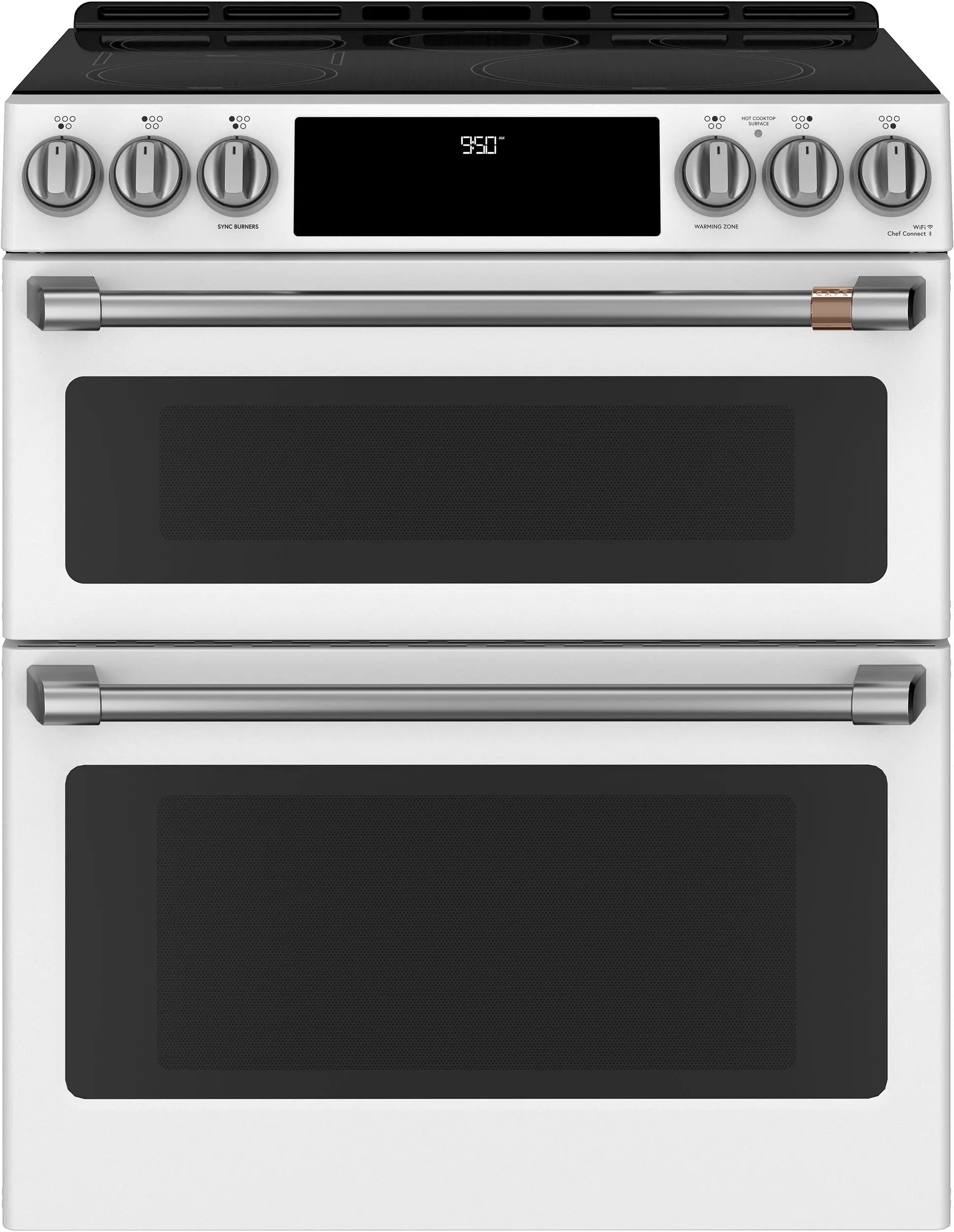 CXFCHHKPMSS Cafe Electric Range Handle (2) and Knob Kit (6) in Brushed Stainless Steel-4