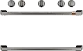 CXFSGHKPMBT Café Gas Range 2 Handle and 6 Knob Kit in Brushed Black