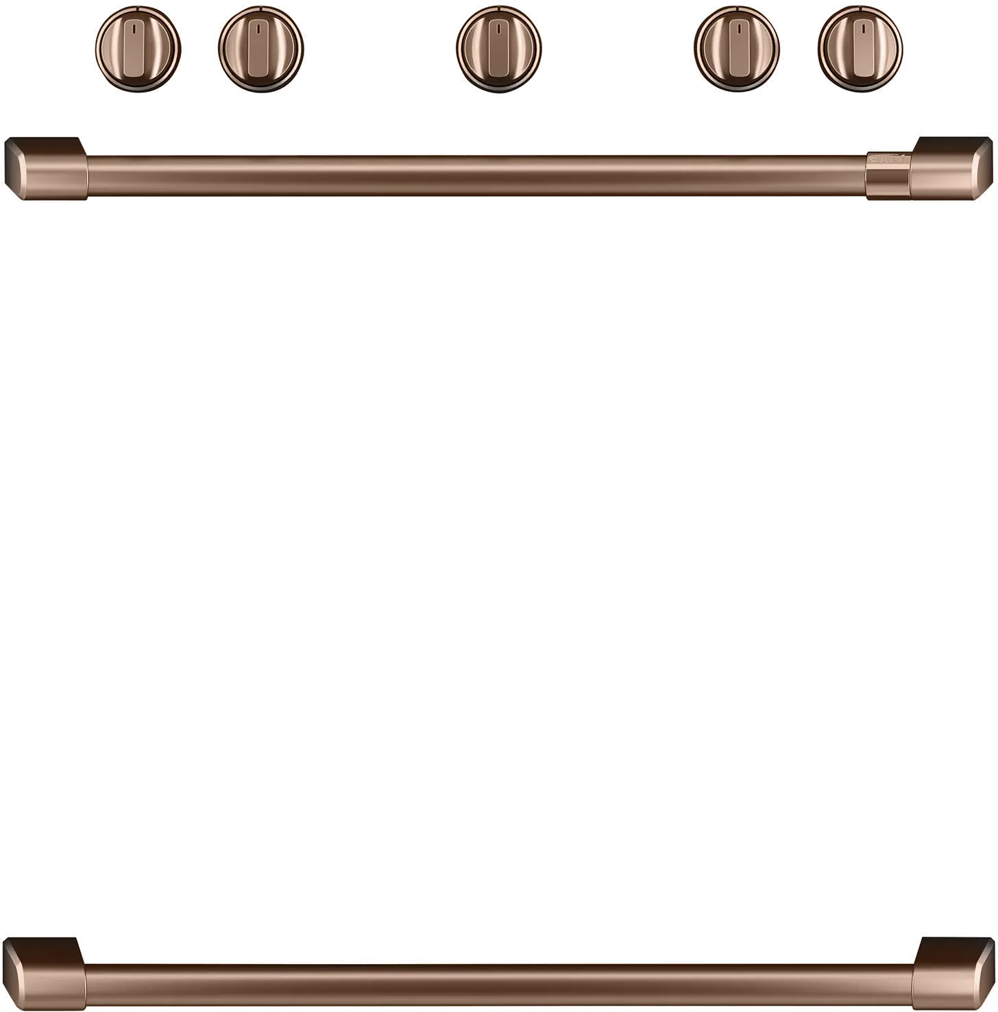 CXFSGHKPMCU Café Gas Range 2 Handle and 6 Knob Kit in Brushed Copper-1