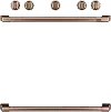 CXFSGHKPMCU Café Gas Range 2 Handle and 6 Knob Kit in Brushed Copper
