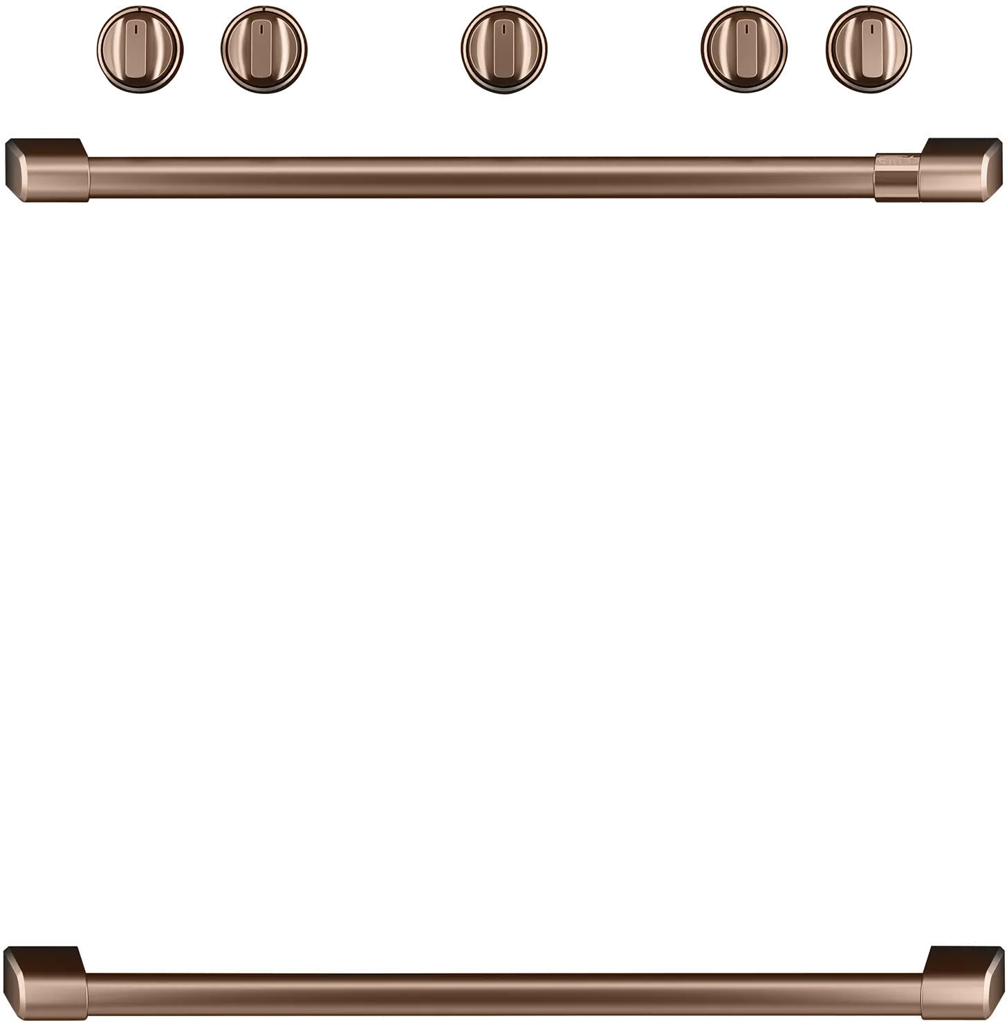 CXFSGHKPMCU Café Gas Range 2 Handle and 6 Knob Kit in Brushed Copper-3