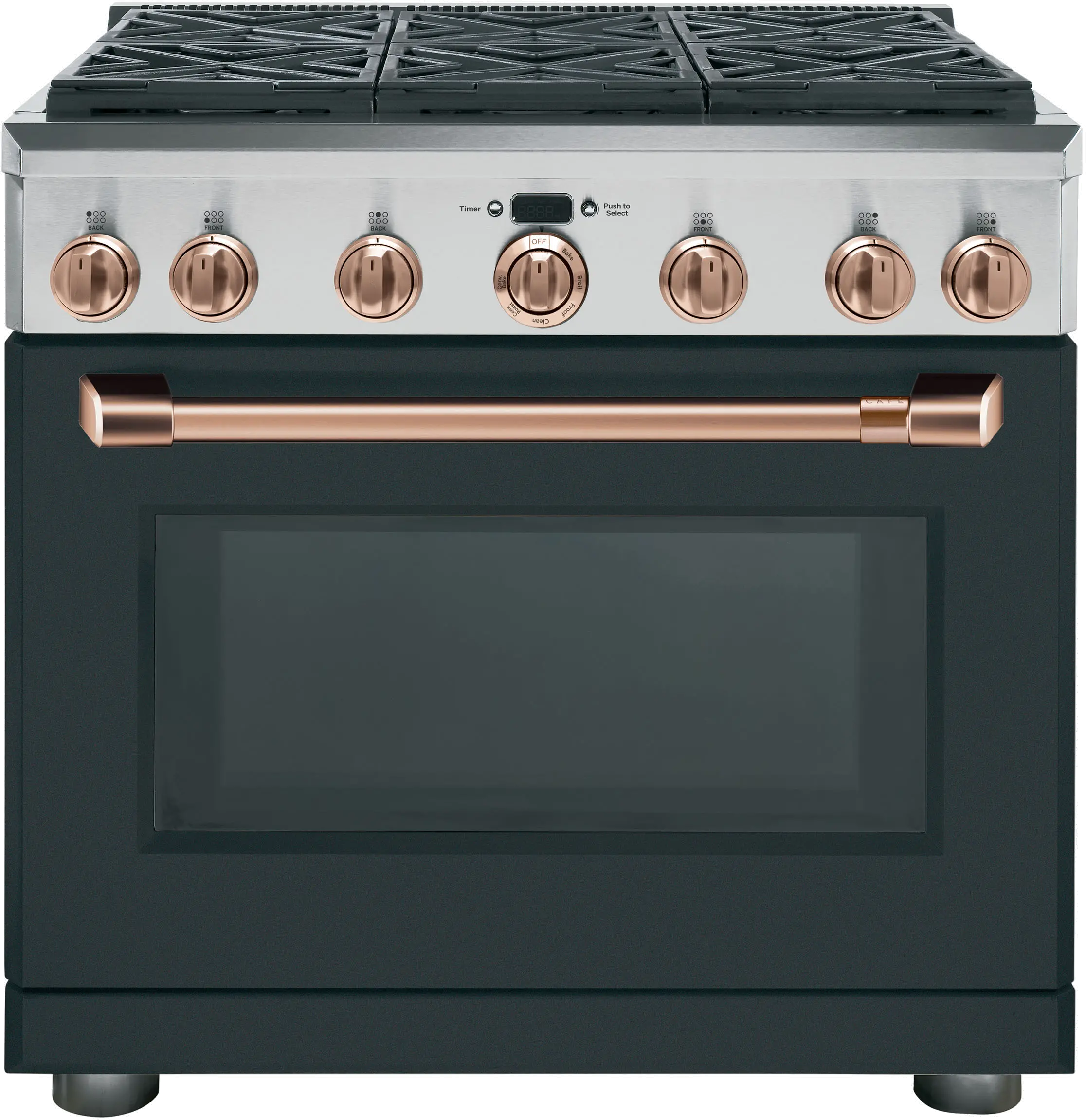CXPR6HKPMCU Café Gas Range Handle and Knob Kit in Brushed Copper-3