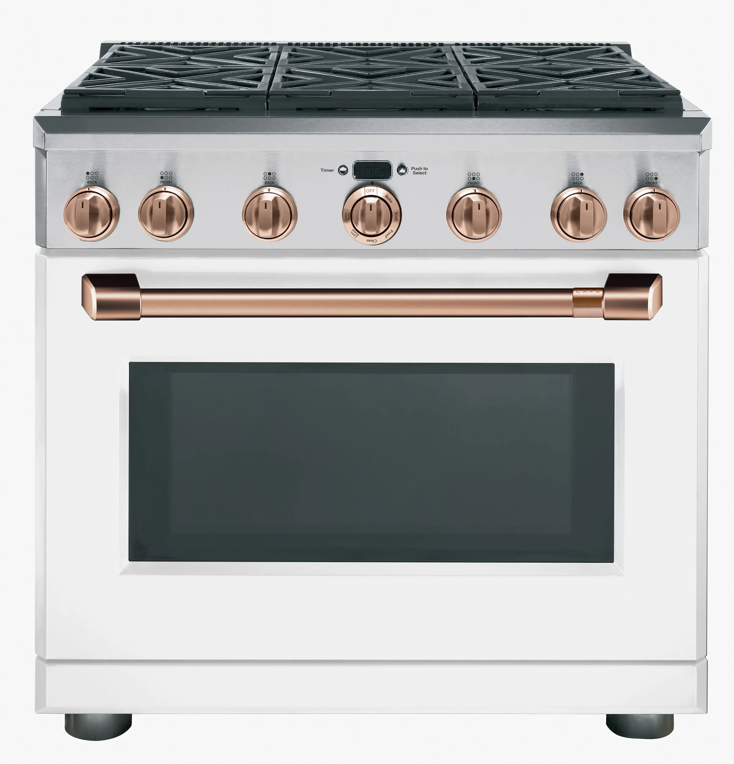 CXPR6HKPMCU Café Gas Range Handle and Knob Kit in Brushed Copper-2