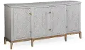 Geometric Graphite Gray Dining Room Sideboard - Perrine