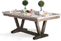 Bridgend Marble Trestle Dining Table