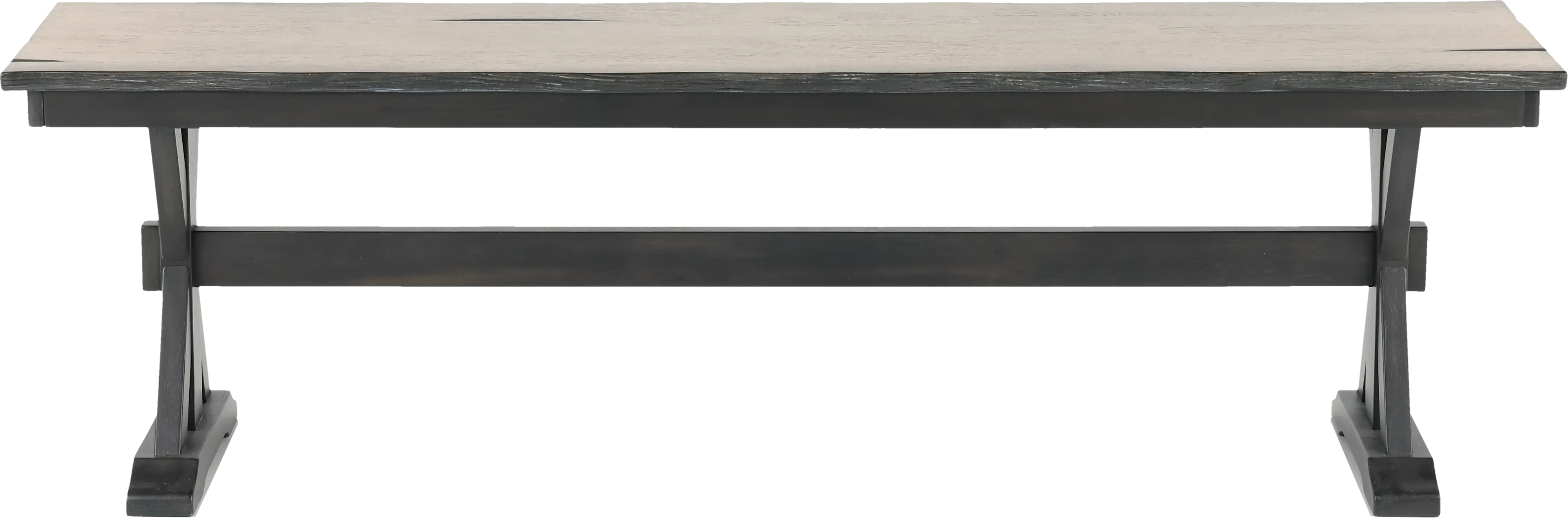 Orlando Sand and Black Dining Bench-4