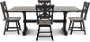 Orlando Sand and Black 5 Piece Dining Set
