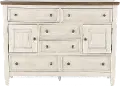 824-BR32 Heartland Antique White Oversized Dresser