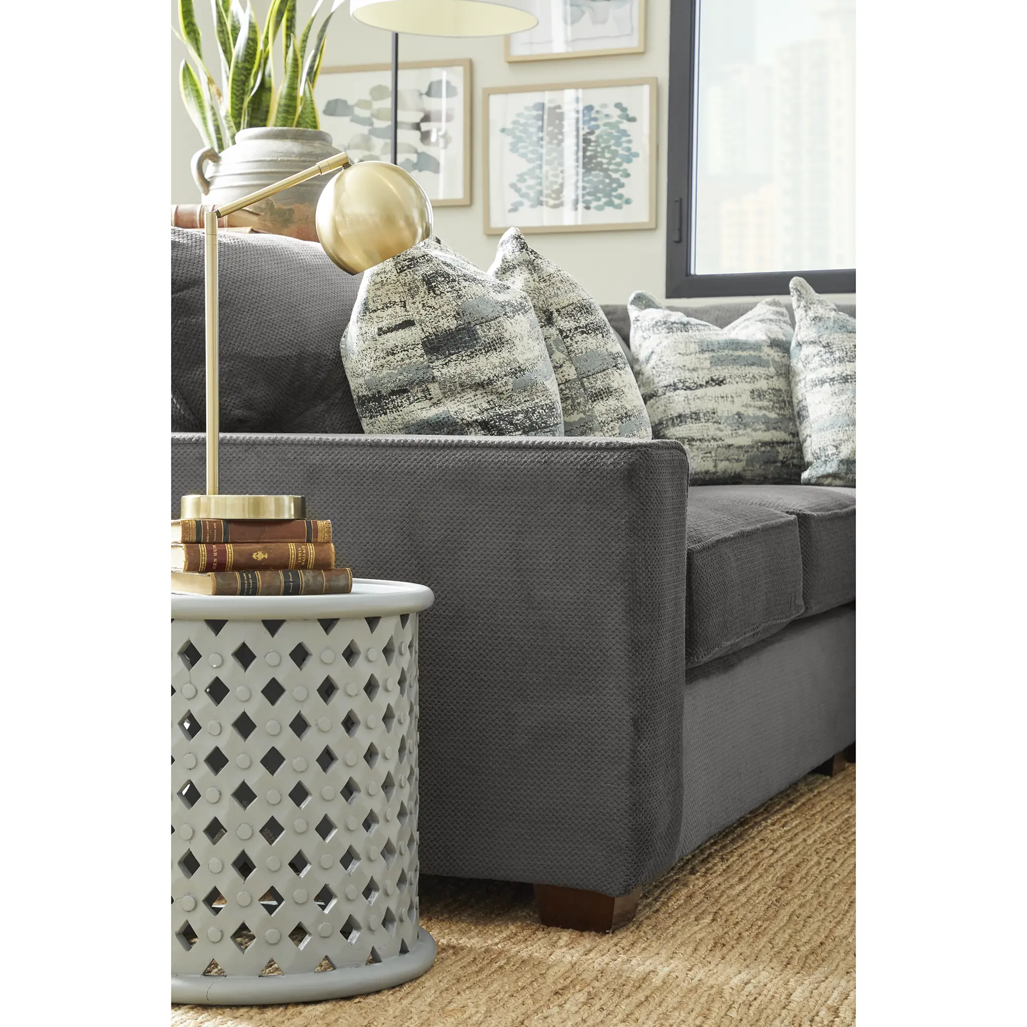 4PC/AUTUMN/STRG/OP1 Autumn Dark Gray 4-Piece Sectional-2