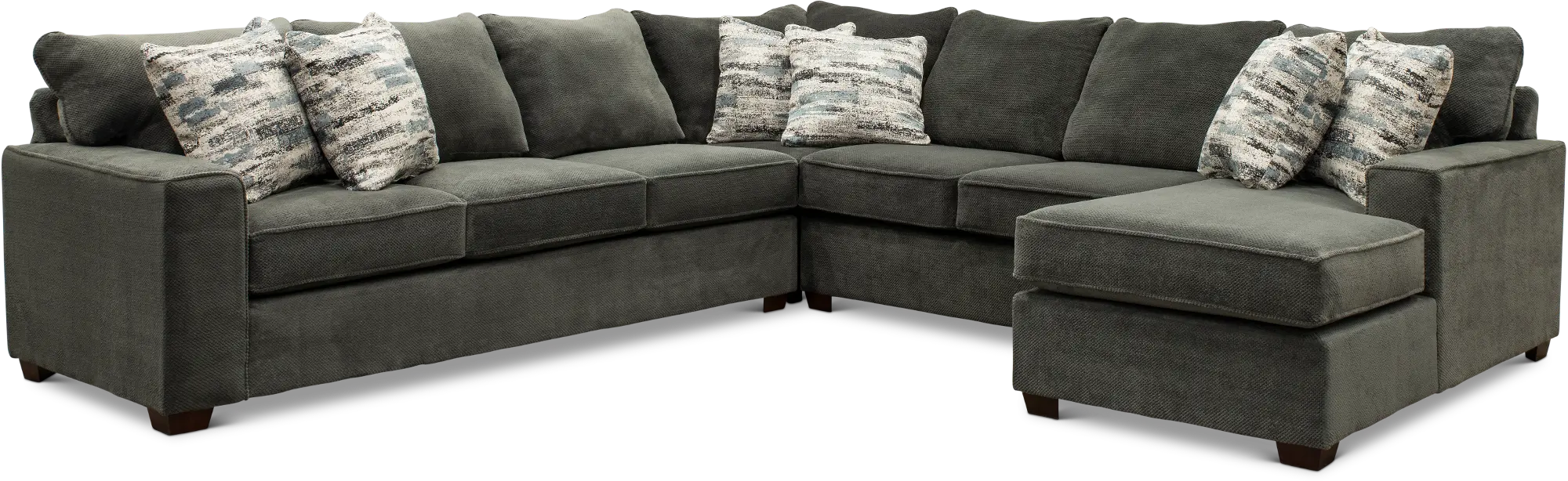 4PC/AUTUMN/STRG/OP1 Autumn Gray 4 Piece Sectional-1