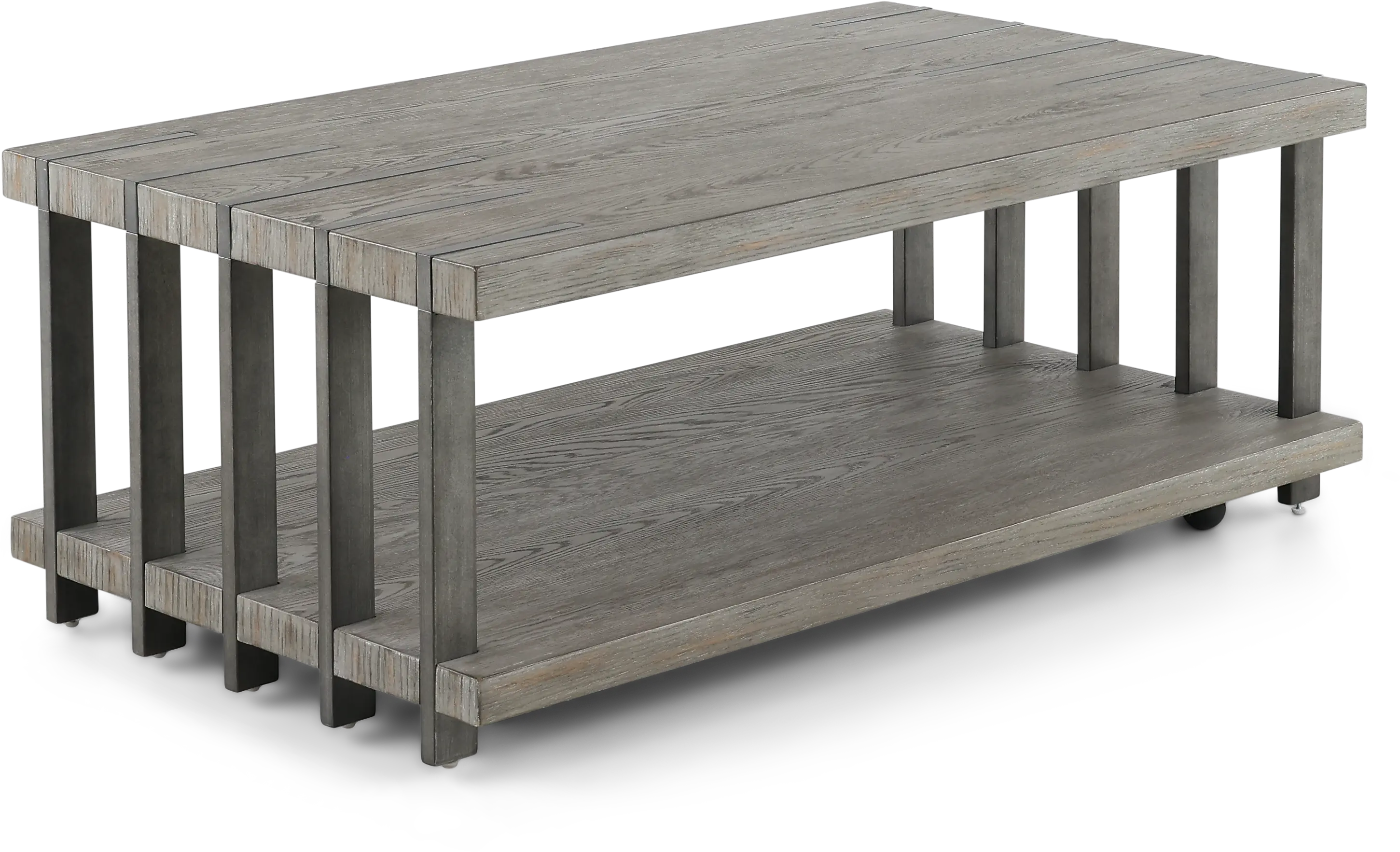 Eldridge Weathered Gray Coffee Table-6