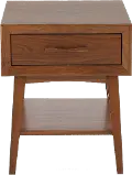 Venice Light Walnut End Table - Large
