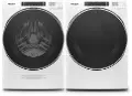 .WHP-8620-W/W-ELE-PR Whirlpool Front Load Washer and Electric Dryer Laundry Pair - White