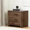 11938 Tao Modern Walnut 2 Drawer Nightstand - South Shore