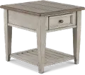 824-OT1020 Heartland Weathered White Oak End Table with Drawer