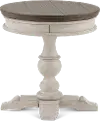 824-OT1022 Heartland Weathered White Oak and Tobacco Round Side Table