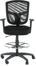 Black Mesh Office Drafting Chair - Drafting Chair Series