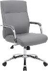 Modern Executive Series Gray CareSoft Vinyl Office Chair