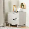 11952 Modern Light Gray Oak Nightstand - South Shore