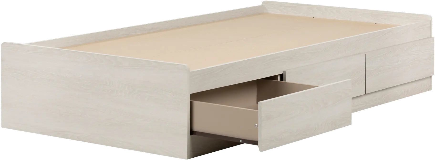 11953 Modern Light Gray Twin Storage Platform Bed - South Shore-4