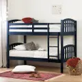 11820 Cottage Navy Blue Twin-over-Twin Bunk Bed - South Shore