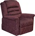 4825-2001-34 Soother Wine Power Reclining Lift Chair with Heat and Massage