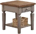 Barnwell Two Tone End Table