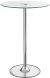 Braden LED Chrome and Glass Bar Table
