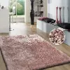 Shaggy Viscose 8 x 10 Dusty Pink Shag Rug