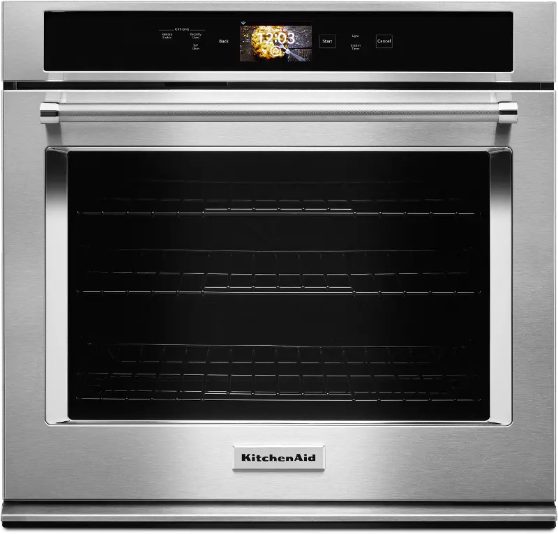 KitchenAid 5 cu ft Single Wall Oven - Stainless Steel 30 Inch