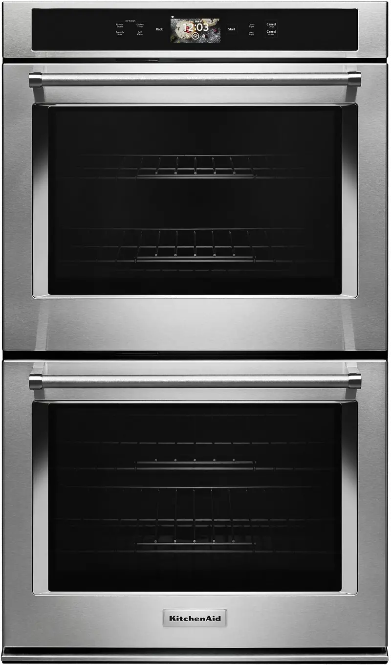 KitchenAid 10 cu ft Double Wall Oven - Stainless Steel 30 Inch