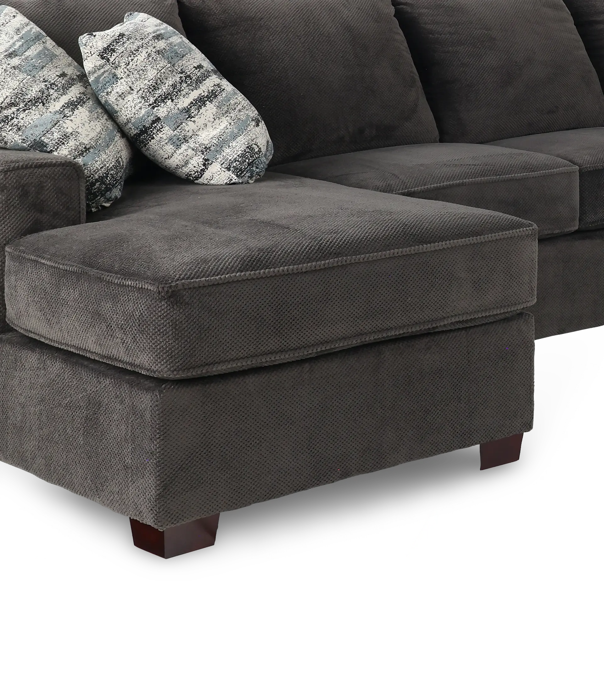 4PC/AUTUMN/STNG/OPT5 Autumn Dark Gray 4-Piece Sectional with Left-Facing Chaise-4