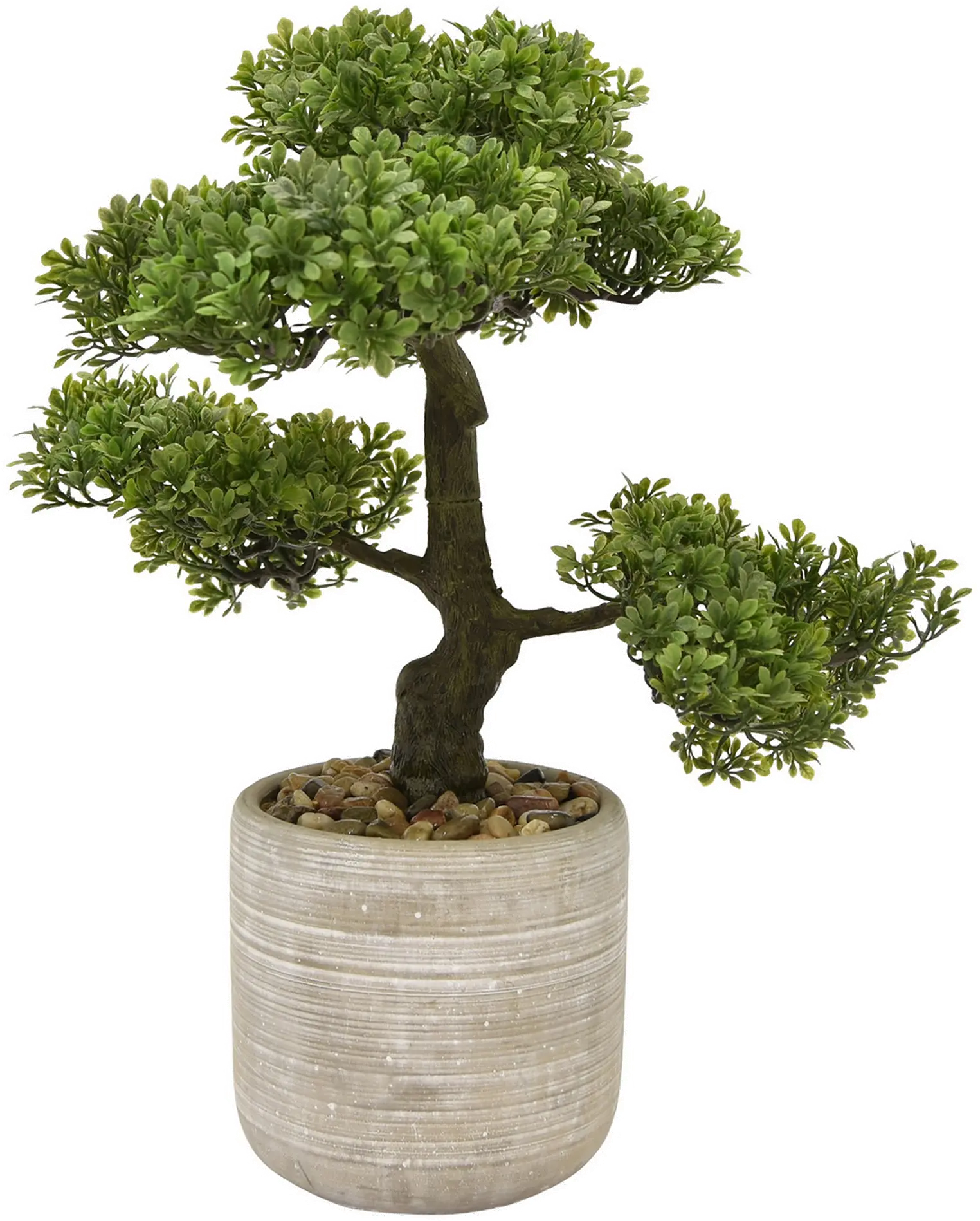 Green Faux Bonsai Pot Arrangement-1