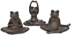 Assorted Bronze Yoga Frog Sculpture