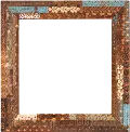 36 Inch Square Multi Color Antique Mirror