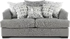 PASLOV/JUSSTO Passport Gray Loveseat