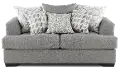 PASLOV/JUSSTO Passport Gray Loveseat