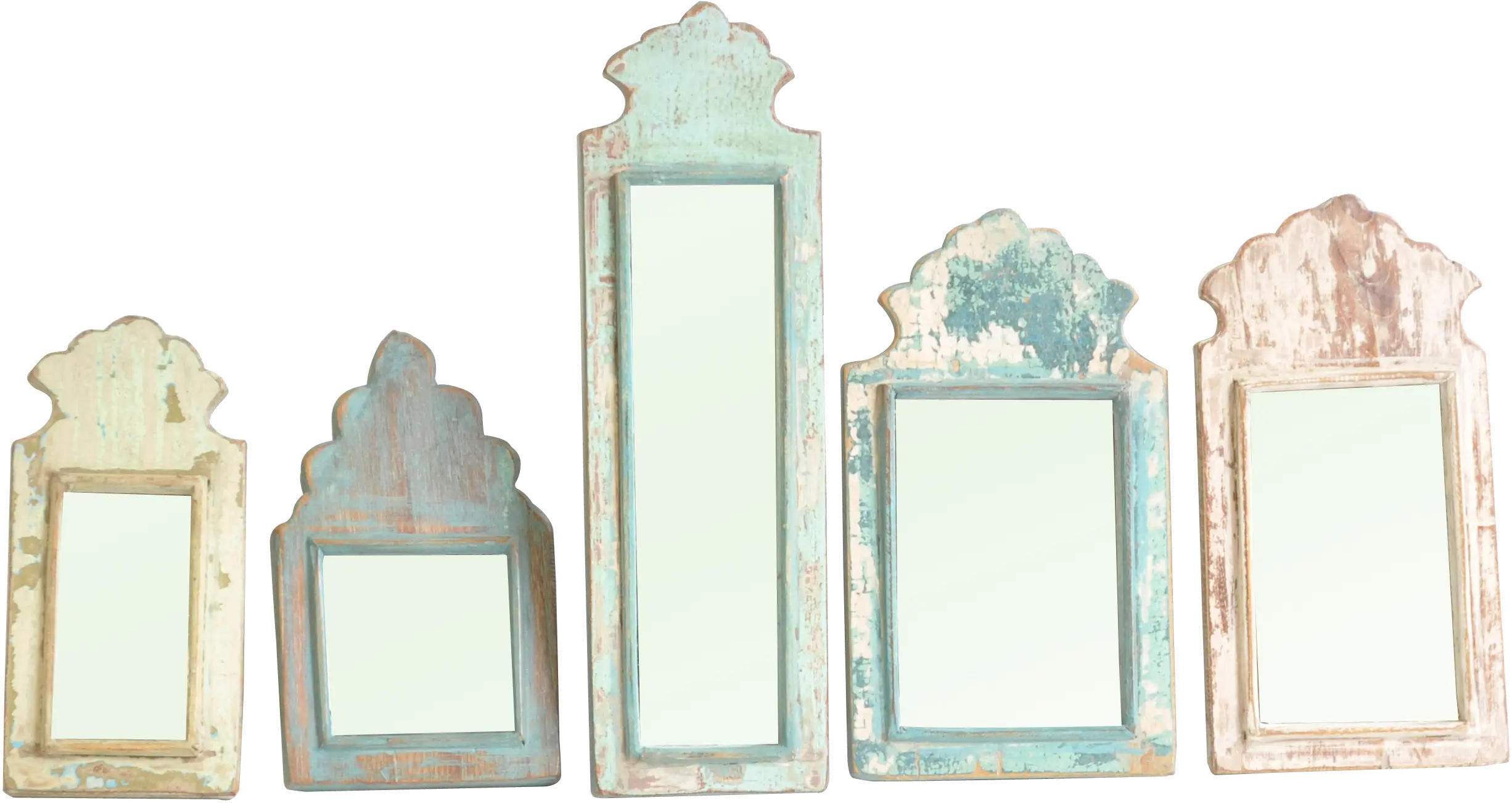 Assorted Multi Color Decorative Antique Mirror-1