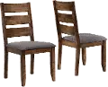 Rustic Gray and Nutmeg Dining Room Chair (Set of 2) - Barrett