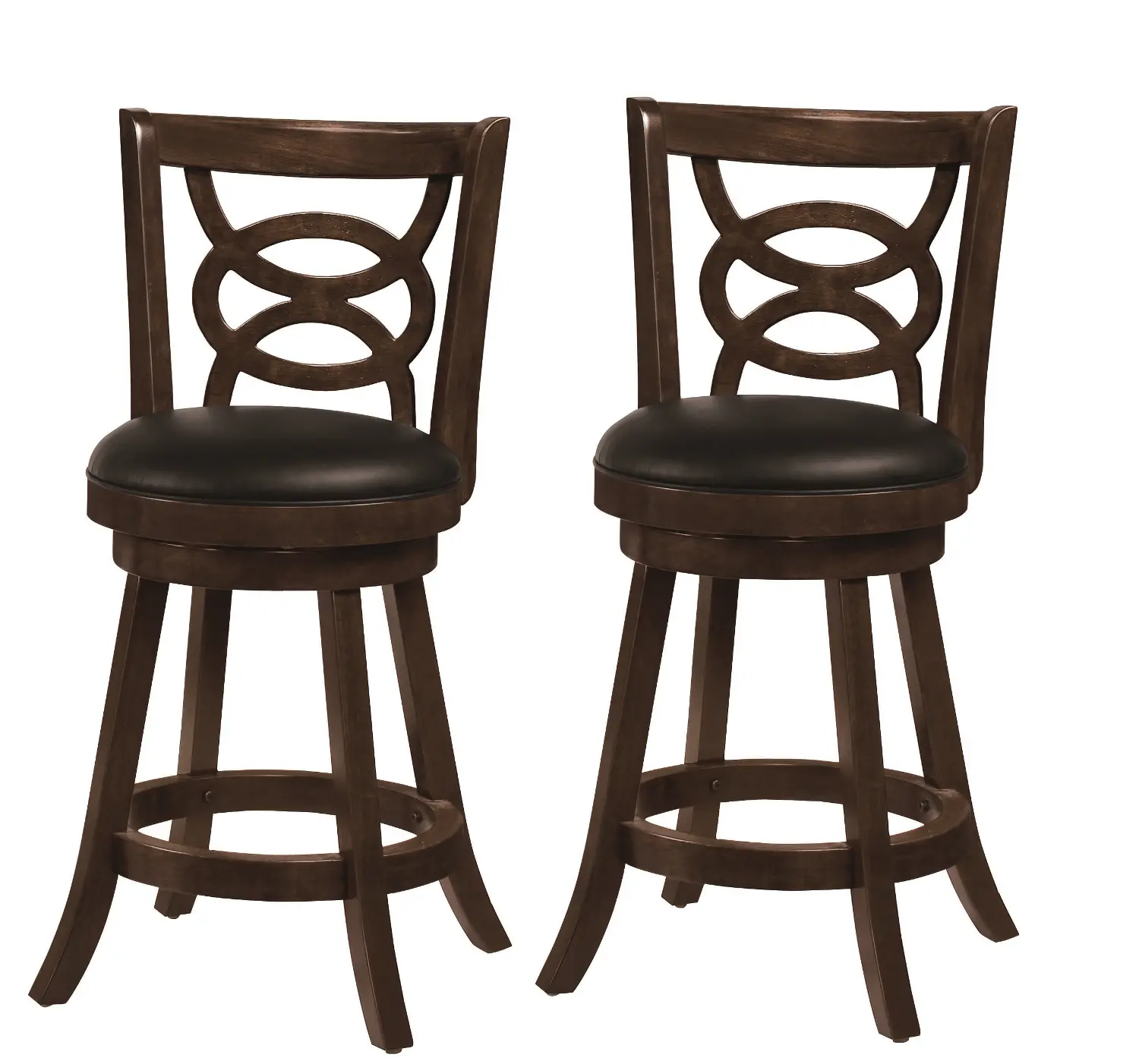 Archibald Brown Swivel Counter Height Stool, Set of 2-1