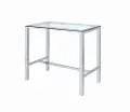 Amari Chrome Contemporary Bar Table