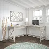 KWD160WG-03 Key West Washed Gray L Shaped Desk - Bush Furniture
