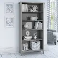 SAB132CG-03 Salinas Cape Cod Gray 5 Shelf Bookcase