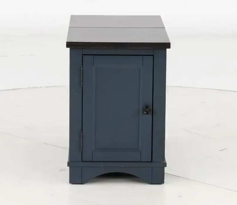 Amy Denim Blue Side Table-11