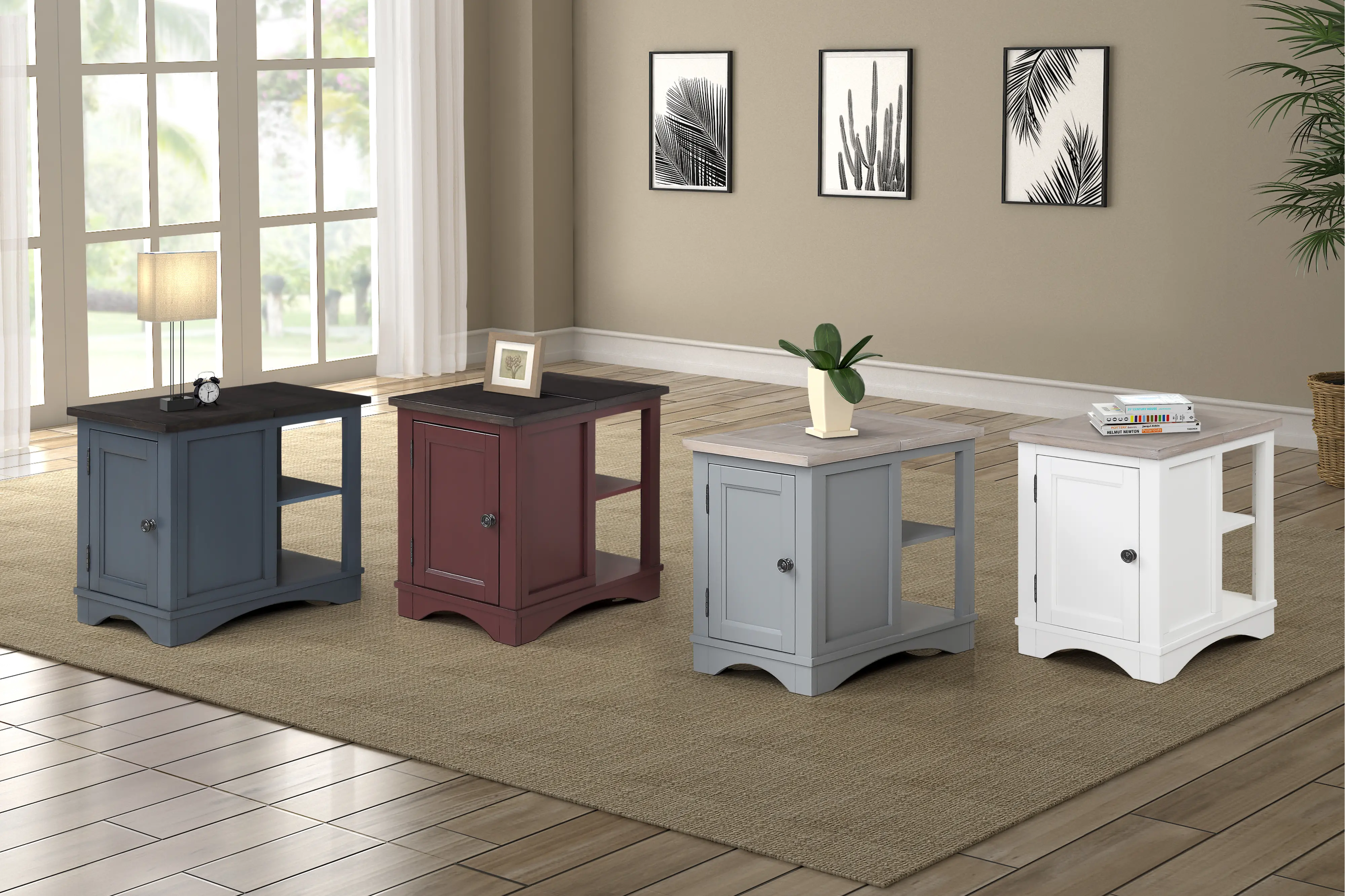 Amy Denim Blue Side Table-4