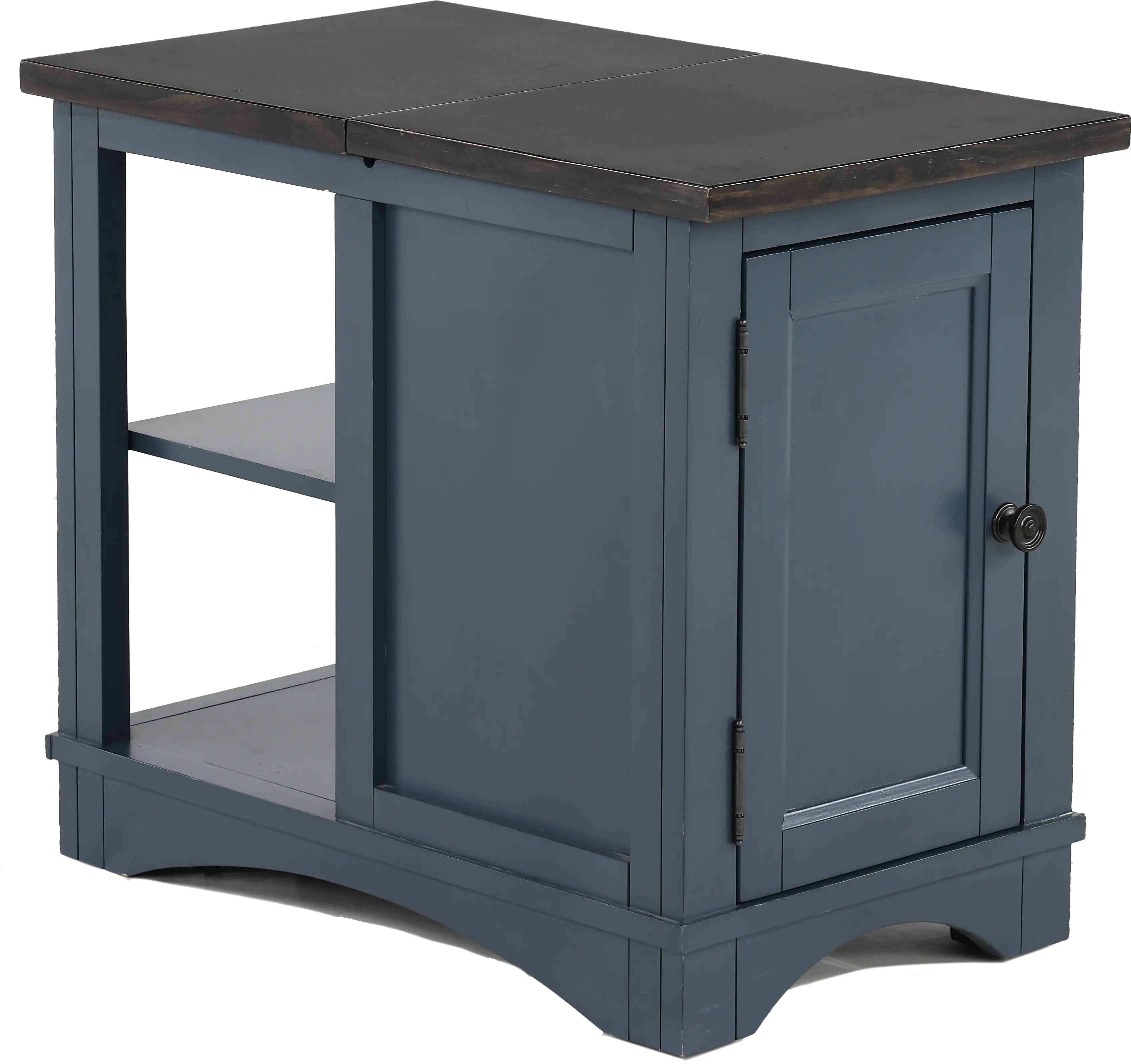 Amy Denim Blue Side Table-5