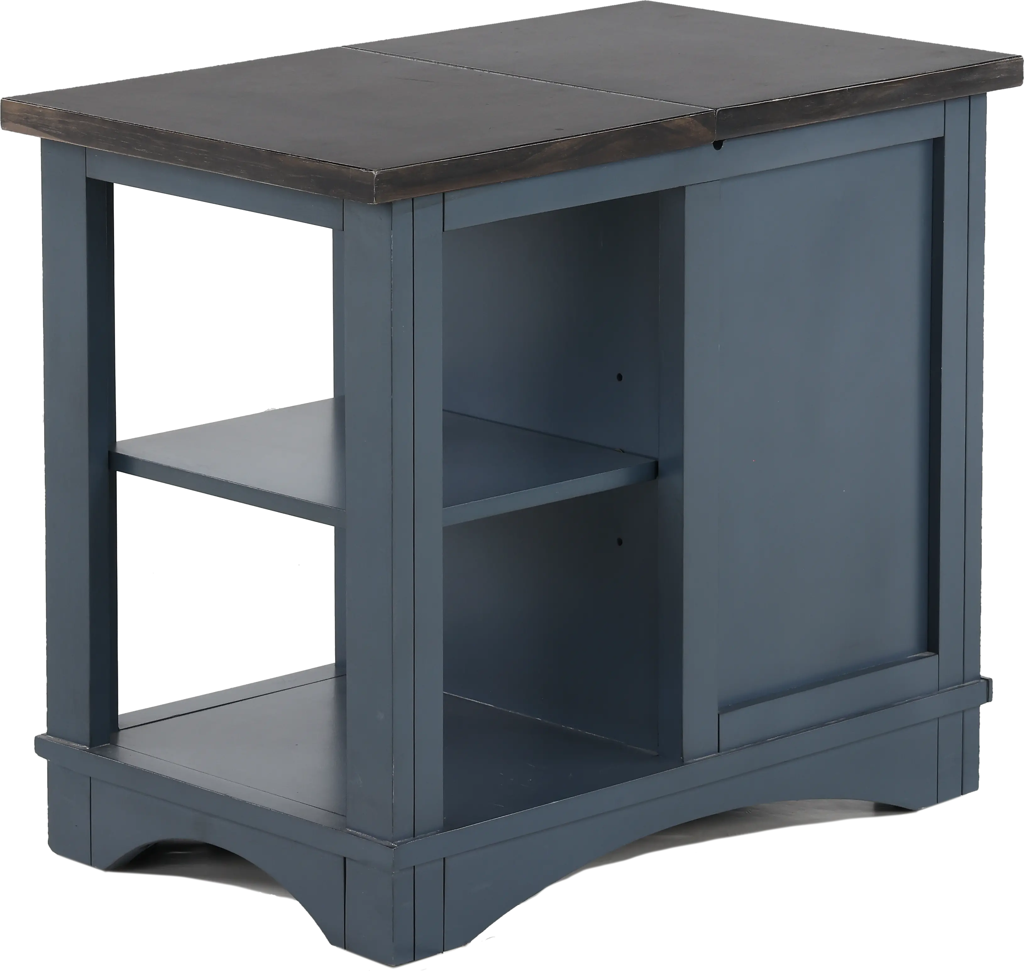 Amy Denim Blue Side Table-7