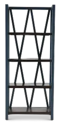Amy Denim Blue Bookcase
